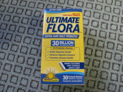 ULTIMATE FLORA EXTRA CARE DAILY PROBIOTIC 30 BILLION EXP 06/2015