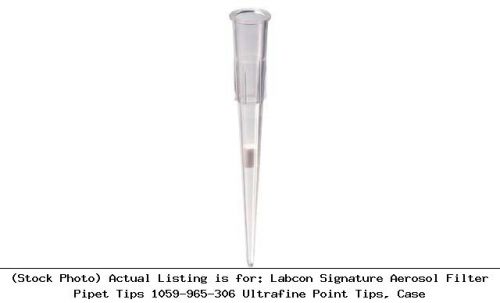 Labcon signature aerosol filter pipet tips 1059-965-306 ultrafine point tips for sale