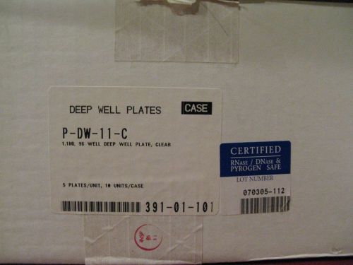 50 Plates/Case  96-Well Deep Well plates ( 1.1ML)