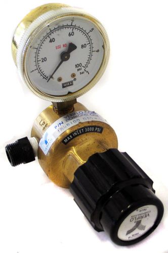 Veriflo ir4b-100-gsd brass pressure regulator w/ gauge for sale