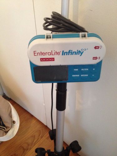 Enteralite infinity feeding pump, with adjustable stand, plug and pump set for sale