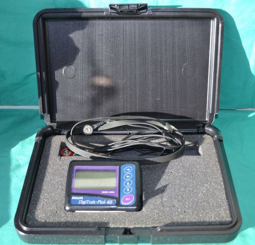 Philips DigiTrak -Plus 3100A Holter Recorder 48 hr Monitoring System with Case