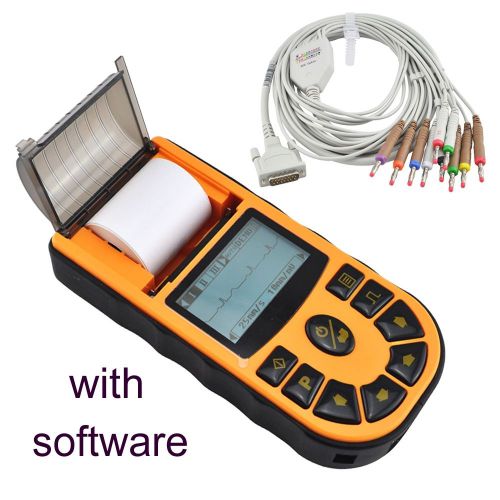 New Portable Digital 1-channel Handheld Electrocardiograph ECG EKG Machine 80A