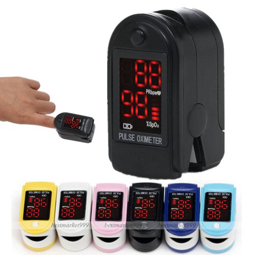 Popular Style CE Pulse oximeter blood oxygen monitor pulse rate PR+SPO2 Black