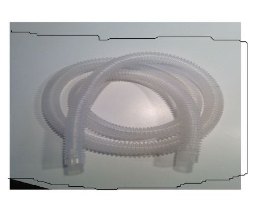 Corrugated flex  tube, new, 5 ft  EVA, for aerosol therapy (lot  of 10) transp,