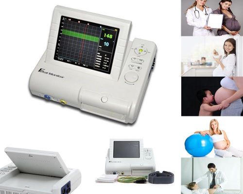 New Fetal monitor,Fetal Heart Rate &amp;Maternal uterine contraction, Alarm&amp;Recorder