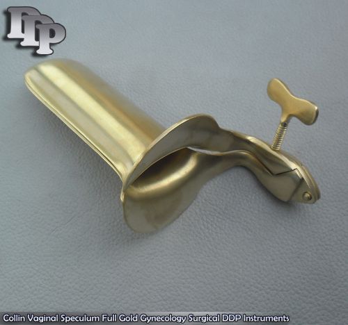 Collin Vaginal Speculum Small Full Gold Gynecology Surgical  DDP Instruments