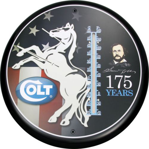 Colt CT3007 Thermometer Measures 14&#034; In Diameter Black Metal Construction
