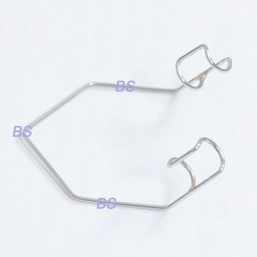 2 Pcs SS Barraquer Wire Eye Speculum Blade Size 8mm length 0.9 mm Ophthalmic ENT