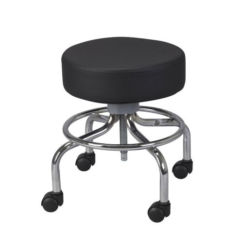 Drive Medical Deluxe Wheeled Round Stool, Black