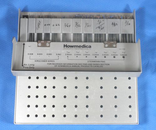 Howmedica steinmann pin and kirschner wire set 3709-0-100 (approx. 163 pieces) for sale