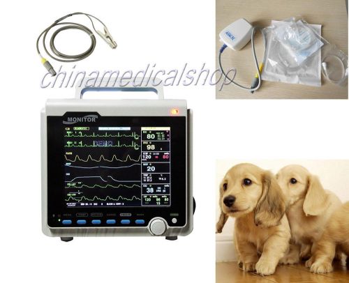 Veterinary vet multi-6 parameters patient monitor ecg+nibp+spo2+temp+resp+etco2 for sale
