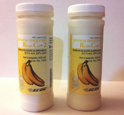 Barium sulfate suspension readi-cat 2 banana smoothie ***lot of 2 bottles*** for sale