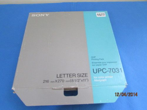 NEW Sony UPC-7031 OHP Printing Pack Color Printer UP7000 Series Mavigraph 1577