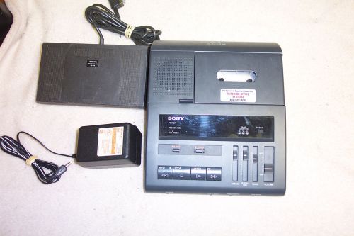 Dictaphone by SONY Model BI - 85 Standard Cassette Transcriber W/acc &amp; warranty