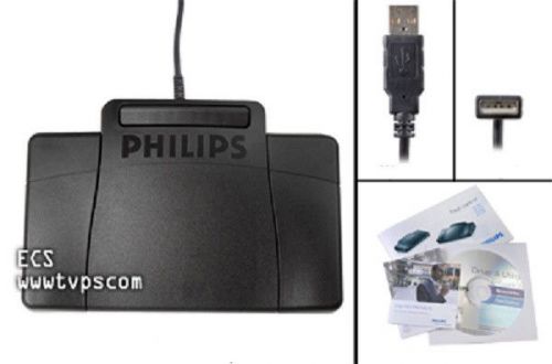 Philips LFH2320 USB Transcription Foot Pedal 2320 - New