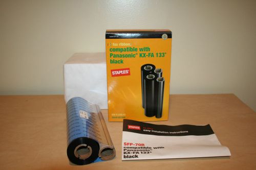 Staples fax ribbon compatible with panasonic kx-fa133  package of 1 ribbon for sale