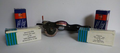 Vintage dymo chrome 1011 tapewriter label maker labeling system nice for sale