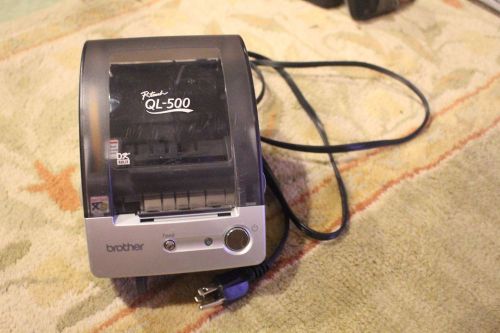 Brother P-Touch QL-500 Label Thermal Printer - Untested, No USB Printer Cable