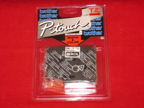 NEW Brother P Touch 1 Pack White On Black TZ355 1&#034; Laminated Tape Labels TZ355