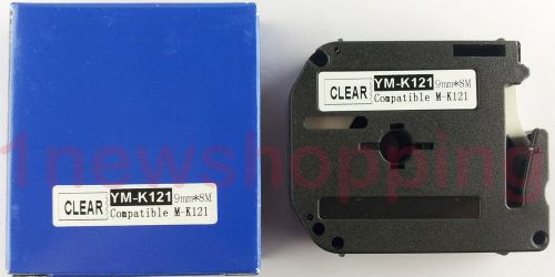 2PK compatible for Brother P-touch Labels M-K121 MK121 Clear Tape PT65 PT85 9mm