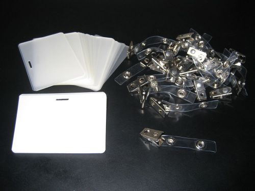 Identification laminating  laminator  pouches  with slots plus i.d  badge clips for sale
