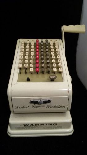 Vintage Paymaster Check Writer Series 700. Working. PICKUP AND CASH ONLY