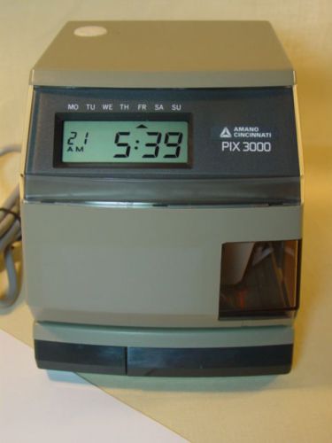 AMANO PIX-3000 ELECTRONIC TIME RECORDER