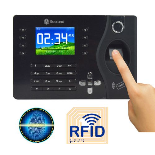 2.4&#034; Biometric Time Recorder Biometric Fingerprint Time Attendance 500DPI RFID