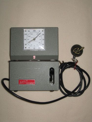 LathemTime Clock Stamp Recorder Machine w/ Key Tested Working
