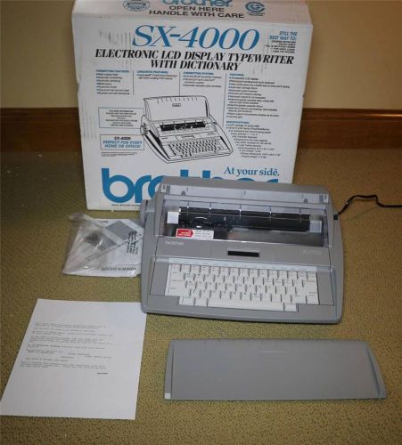 Brother SX 4000 Electronic Typewriter Business Office Spell Check / Ribbon