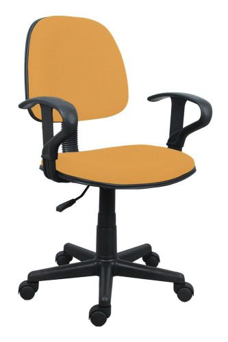 Premier Housewares Office Chair with Arms - Yellow - RRP ?115.49