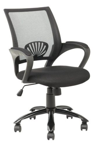 Mid Back Mesh Computer Desk Office Chair Home Dorm Tables Furniture Black