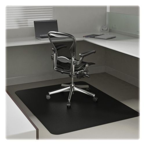 EconoMat Chair Mat For Low Pile Carpet, 46 x 60, Black