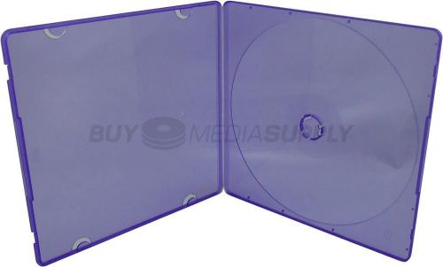 5mm Slimline Purple Color 1 Disc CD/DVD PP Poly Case - 1 Piece