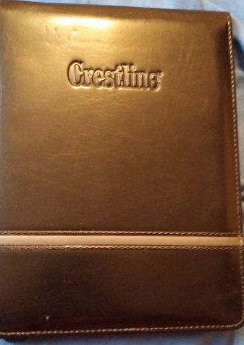 Crestline leather like portfolio &amp; calculator padfolio business card for sale