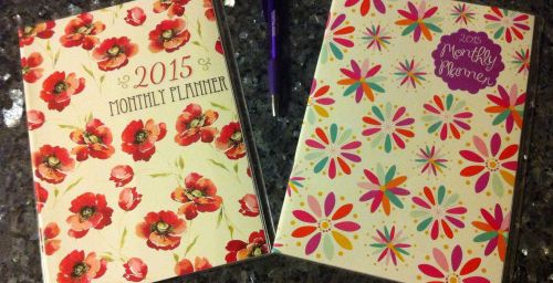 Pick One!! Monthly Planner 2015 Floral Organizer Calendar Note Appointment BookS