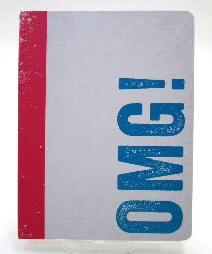 GRAPHIQUE de FRANCE NOTEBOOK &#034;OMG!&#034; ~ 88 LINED PAGES ~ SIZE 8.5 x 6.5 ~ NEW