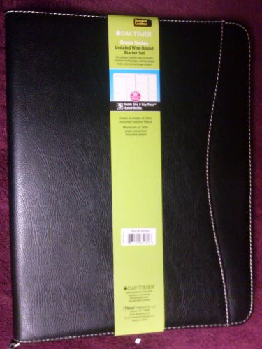 Day-Timer Green Series Undated Wire-Bound Starter Bonded Leather - **Brand New**