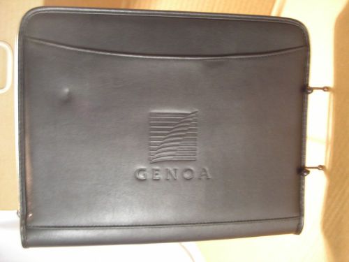 GENOA EXECUTIVE BINDER,MADE BY TOPPERS,SOLID BLACK IN COLOR,EXCELLENT CONDITION