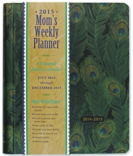 **BN Mom&#039;s Weekly Peacock 2015 Planner-Peter Pauper Press***