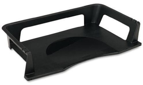 Rolodex regeneration recycled plastic stackable side load letter tray black for sale