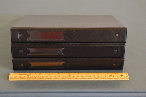 Lot of 3 AVERY DENNISON 1&#034; BLACK DURABLE BINDERS excellent! very-lightly used!