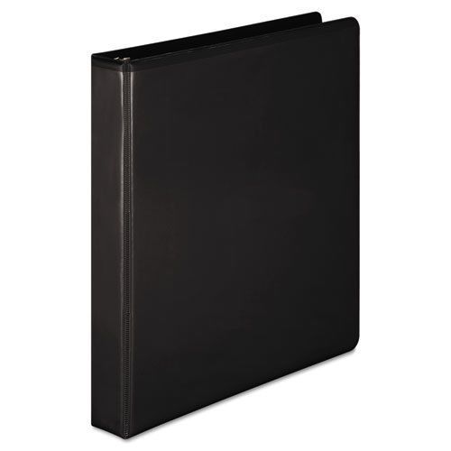 Basic d-ring vinyl view binder, 1&#034; capacity, black for sale
