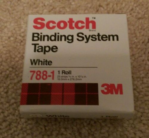 Two (2) rolls of White Scotch Binding System Tape NEW AND UNUSED FREE SHIPPING!
