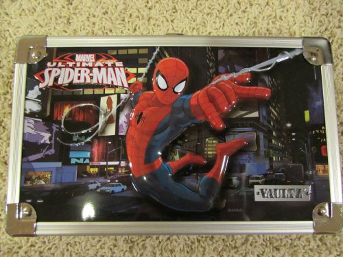 Vaultz spider-man case lockable with the keys black chrome brand new and rare for sale