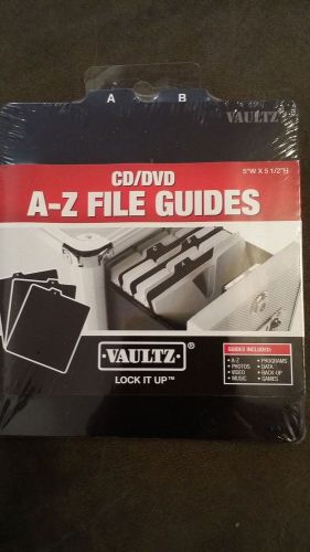 Vaultz cd/dvd a-z file guides 5&#034;w x 5 1/&#034;h for sale