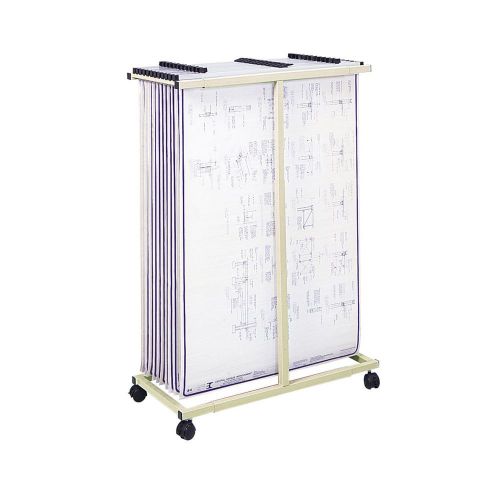 New safco products mobile vertical file, tropic sand, 5059 for sale
