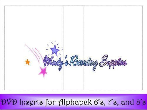 Cover Inserts for 2-Inch Thick DVD Boxes 10 pack
