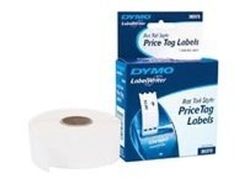 DYMO Price Tag Rat Tail Style - Multi-purpose labels - black on white - 40 30373